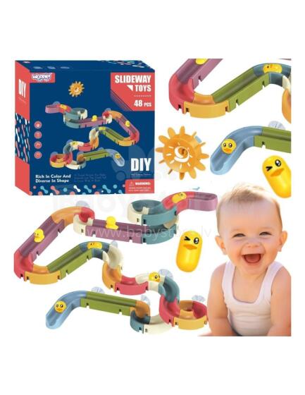 WOOPIE Water Track Slide for Bath 48 pcs