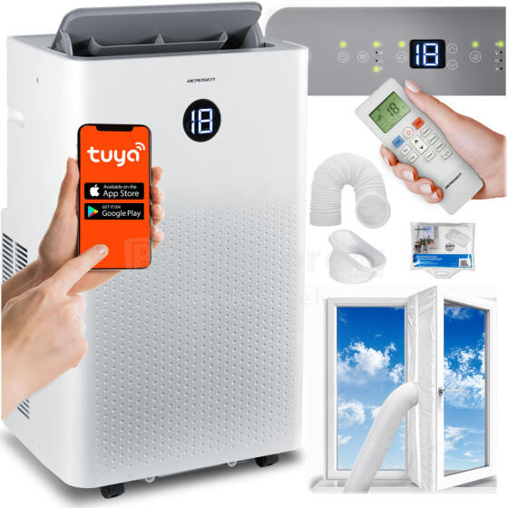 Portable air conditioner with seal 14000 BTU dehumidifier heating WiFi 37l/24h Berdsen BD-584