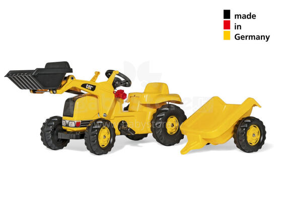 RollyKid CAT Tractor, Loader &amp; Trailer Set