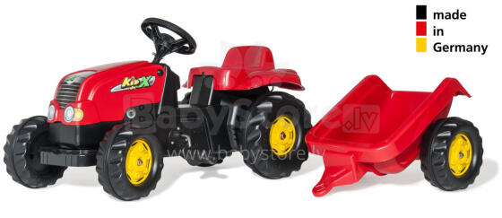 RollyKid-X Pedal Tractor with Trailer