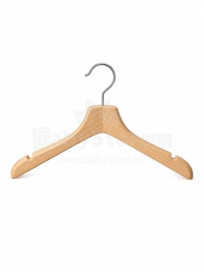 Bebe Basic Cloth Hanger Art.291992 Curved clothes hanger, natural