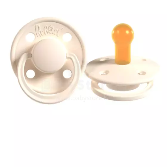 Rebael Natural Rubber Round Latex Art.292015 Champagne Pacifier (nipple) made of 100% natural rubber 0-6 months (1 pcs.)