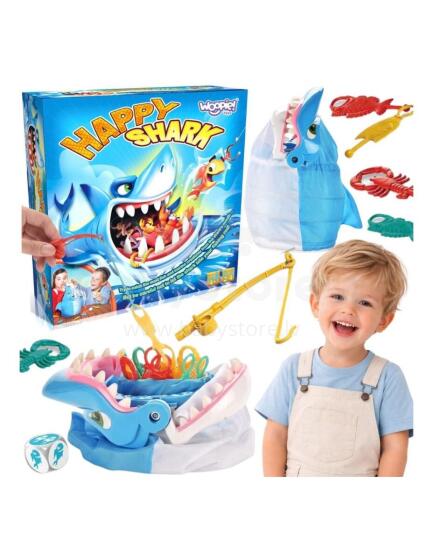 WOOPIE Dexterity Game FISHING FISH Hungry Shark BITES DIY