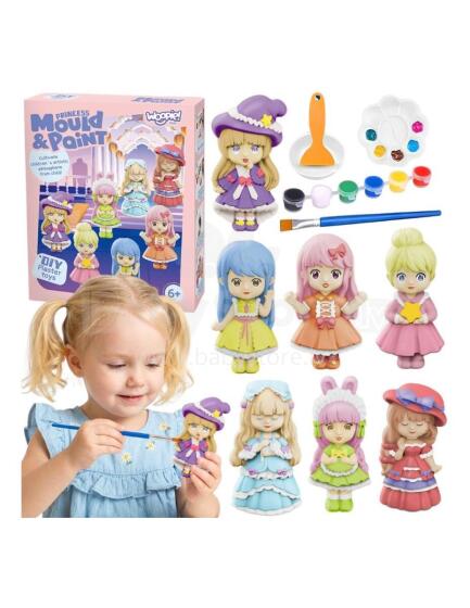 WOOPIE Creative Set with Paints DIY Make Plaster Cast Figurines and Paint - Dolls