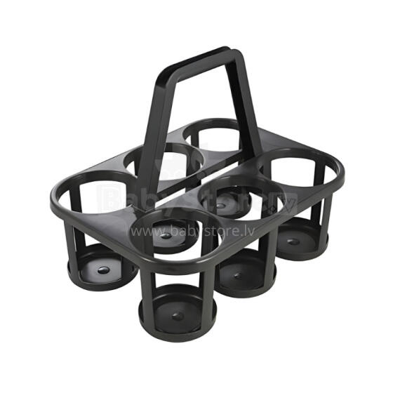 Bottle holder Paco for 6 bottles 34x26x28cm graphite color