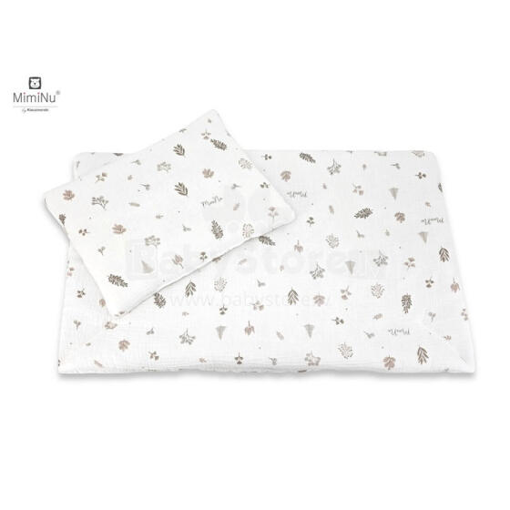 KIECZMERSKI Bedding C-2 100x135 cm MUSLIN Leaves 100% Cotton