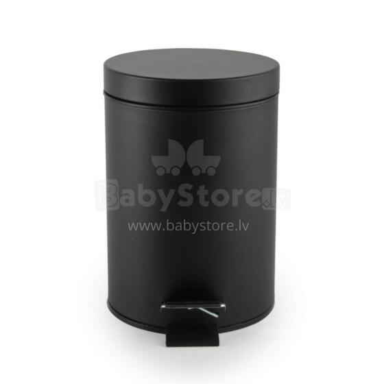 Beldray LA038098BPEU7 3 Litre Soft-Close Round Pedal Bin, Black