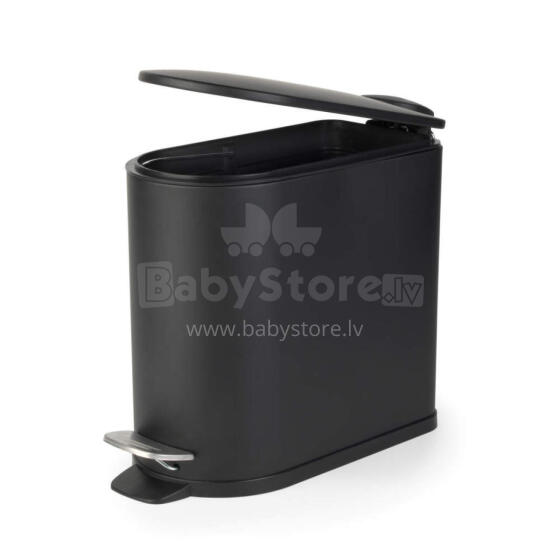 Beldray LA036690BLKPEU7  Slimline D-Shaped Pedal Bin  5-Litre, White