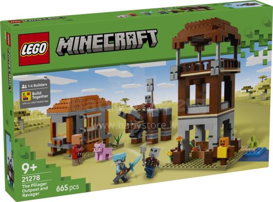 LEGO Minecraft Аванпост Пиллажников и Разрушитель
