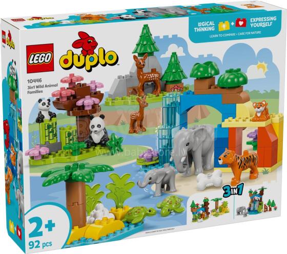 LEGO DUPLO 3в1 Семьи диких животных
