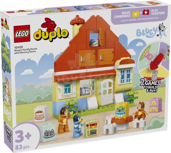 LEGO DUPLO Bluey ģimenes māja ar atmiņas spēli