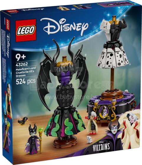 LEGO Disney Maleficentes un Cruellas De Vil kleitas