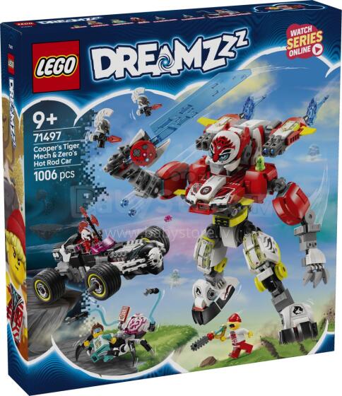 LEGO Dreamzzz Kūpera tīģera mehānisms un Zero karstais auto