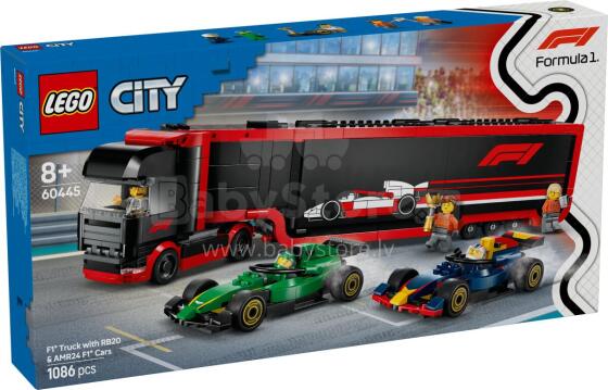 LEGO City F1 Грузовик с RB20 и AMR24 Формула 1