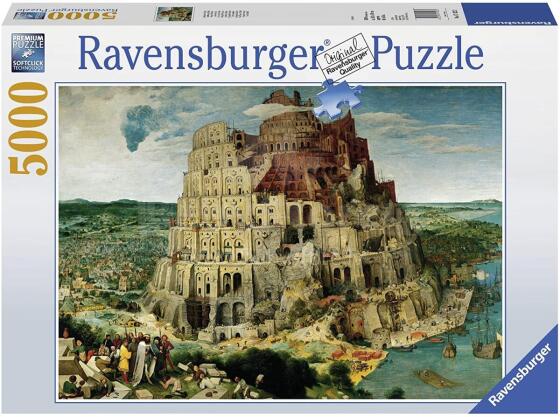 Ravensburger puzle 5000 gabali Torņa Babelē