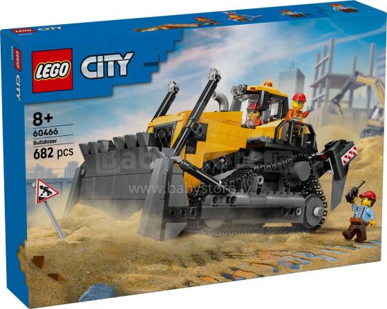 LEGO City Yellow Bulldozer with Front Loader
