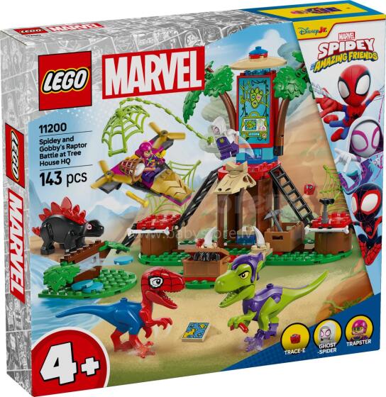 LEGO Spidey and Gobby's Raptor Battle at Tree House HQ