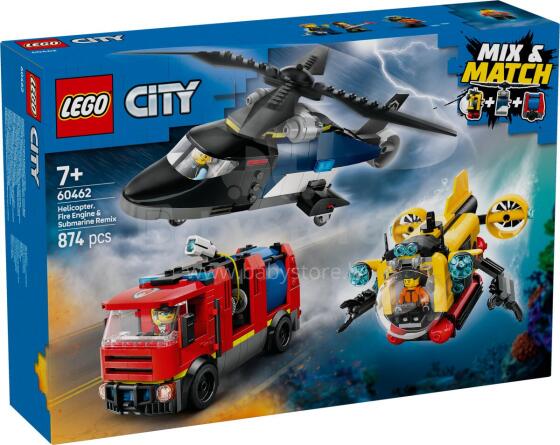 LEGO City Helicopter, Fire Engine & Submarine Remix