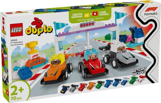 LEGO DUPLO Команда F1 Гоночные Машины и Водители