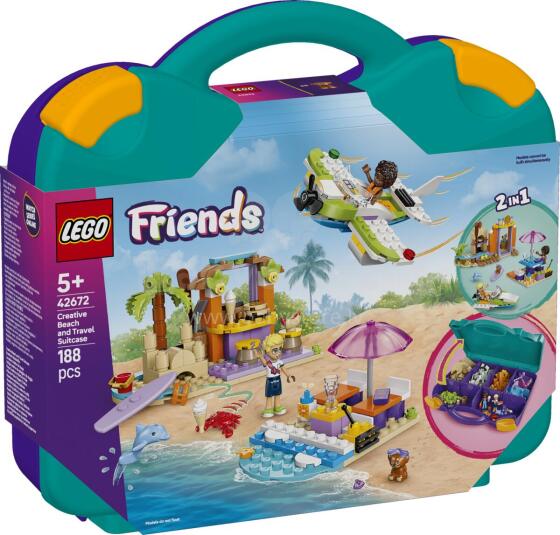 LEGO Friends radošā pludmales un ceļojumu koferis