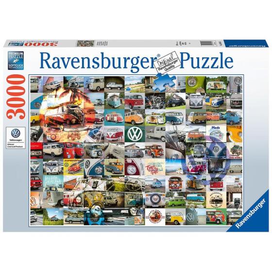 Ravensburger Puzzle 3000 pc 99 VW Campervan Moments