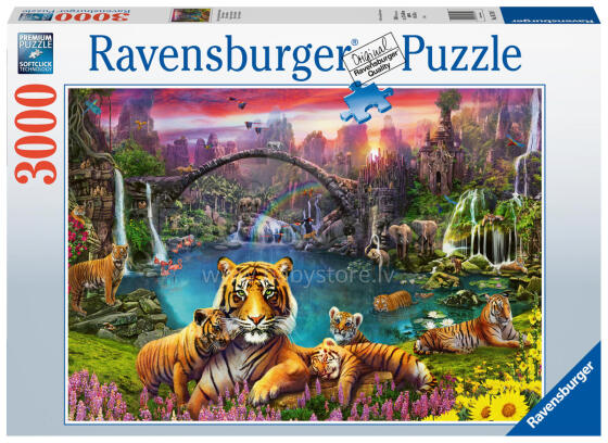 Пазл Ravensburger 3000 деталей Тигр в Лагуне Рая
