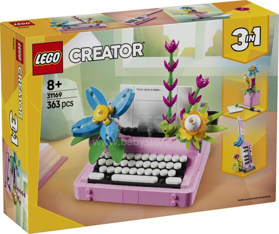 LEGO Creator Typewriter with Flowers