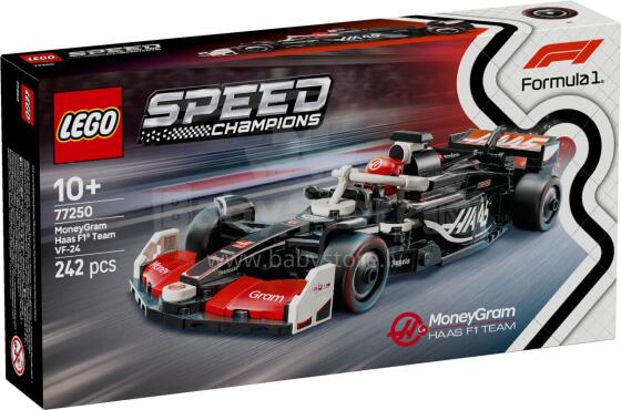 LEGO Speed Champions Moneygram HAAS F1 komanda VF-24 sacīkšu auto