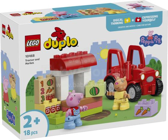 LEGO DUPLO Свинья Пеппа Трактор и Рынок