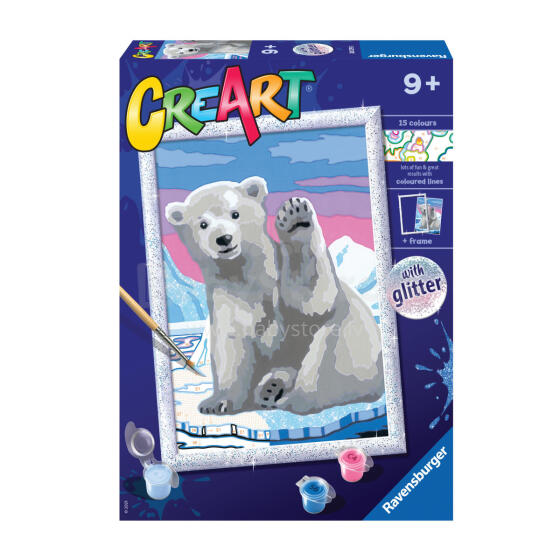 Ravensburger Рисуй по номерам Полярный медведь