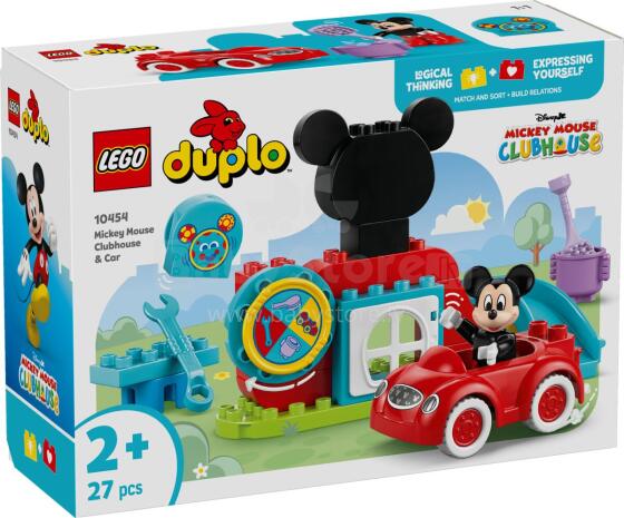 LEGO DUPLO  Mickey Mouse Kluba un Auto