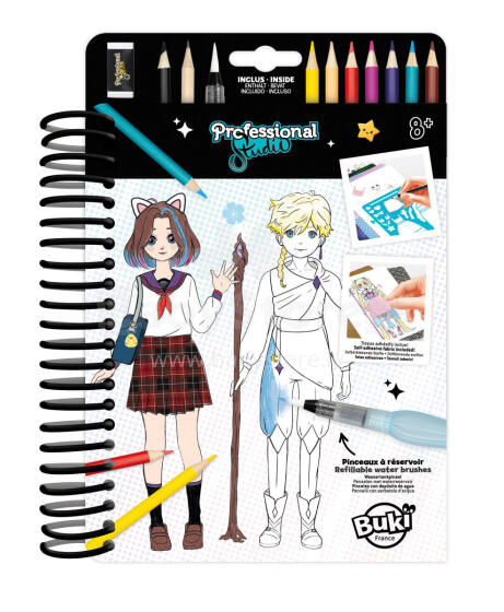 Buki Professional Studio Manga Colouring Book