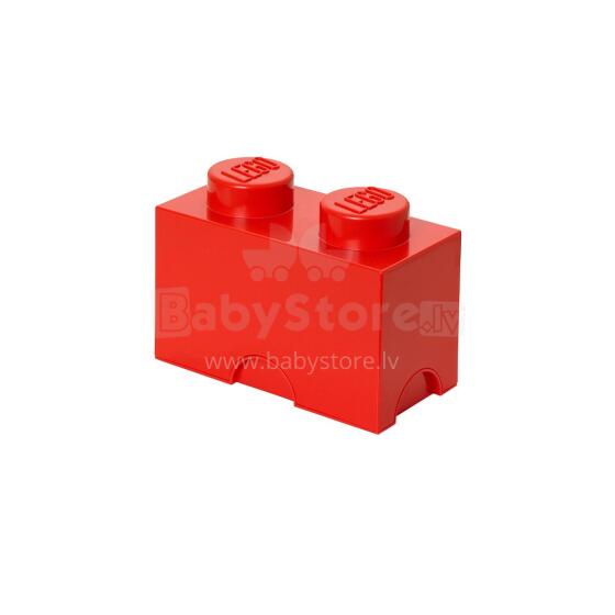 LEGO uzglabāšanas ķieģelis 2 sarkans