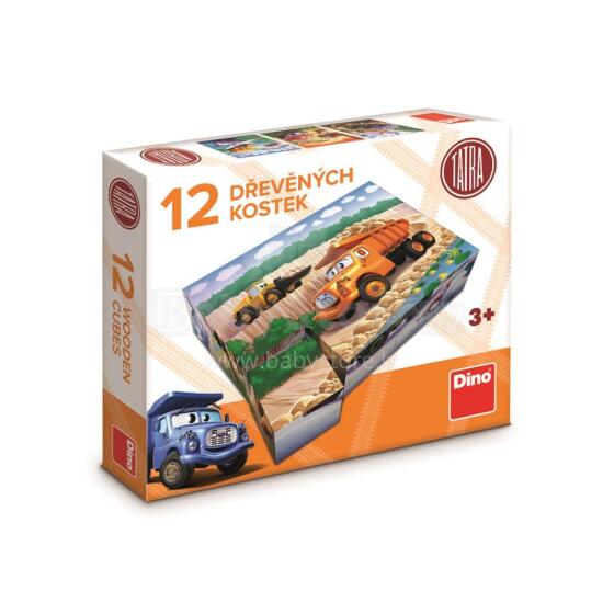 Dino Cube Puzzle 12 pc Tatra Cars
