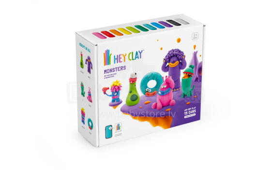 HEY CLAY Modelēšanas māla briesmoņi