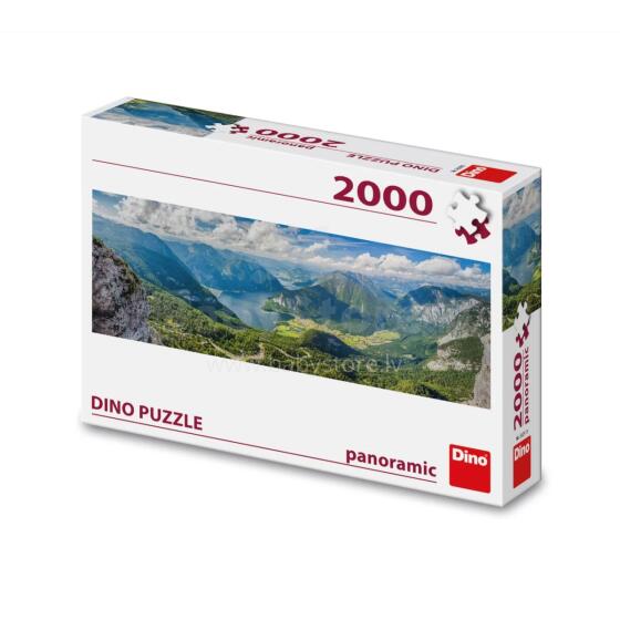 Dino Panoramic Puzzle 2000 Gabali: Alpu Skats