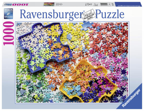 Ravensburger Puzzle 1000 pc Colourful Puzzle Pieces
