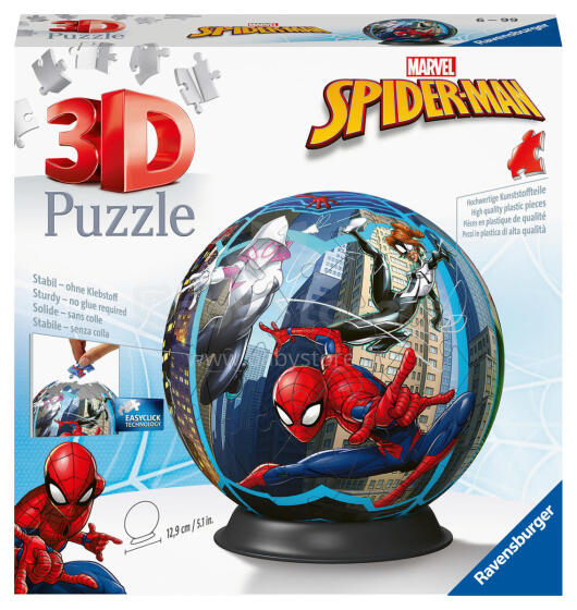 Ravensburger 3D Puzzle Ball 72 pc Spiderman