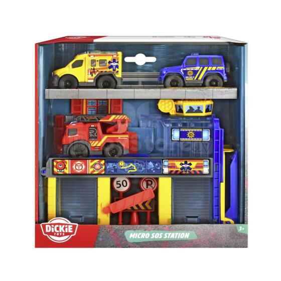 Dickie Toys Emergency Services Station and Vehicle Playset