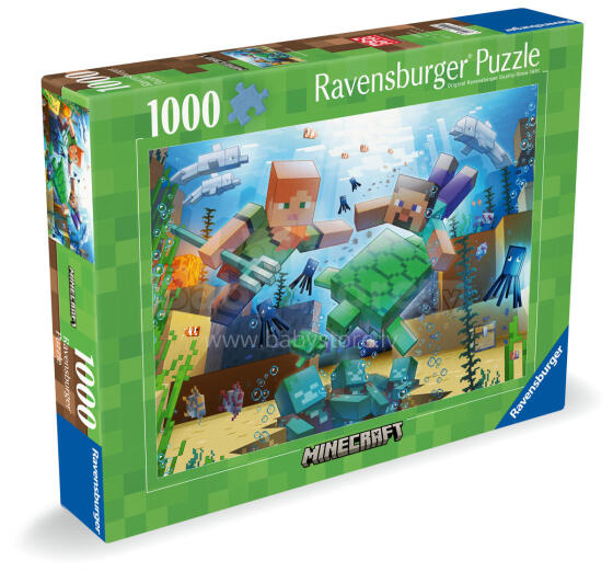 Пазл Ravensburger 1000 деталей: Мозаика Minecraft