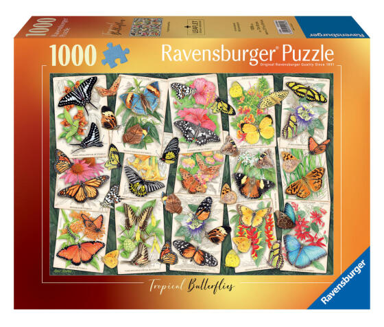 Ravensburger puzzle 1000 pieces Exotic butterflies