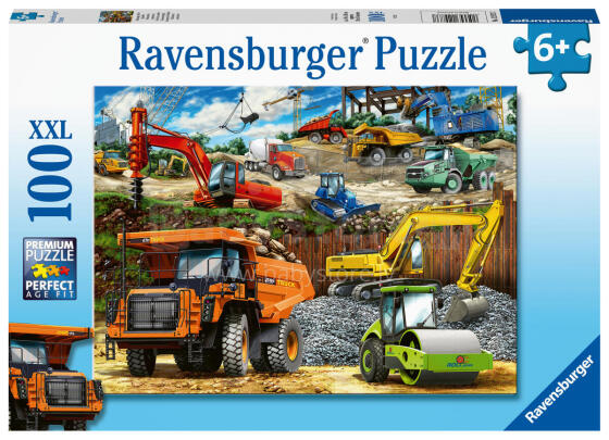 Ravensburger Puzzle 100 pc Construction Machinery