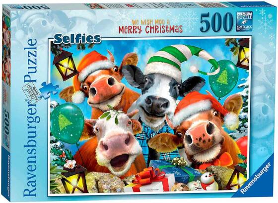 Ravensburger Puzzle 500 pc Merry Christmas Animals