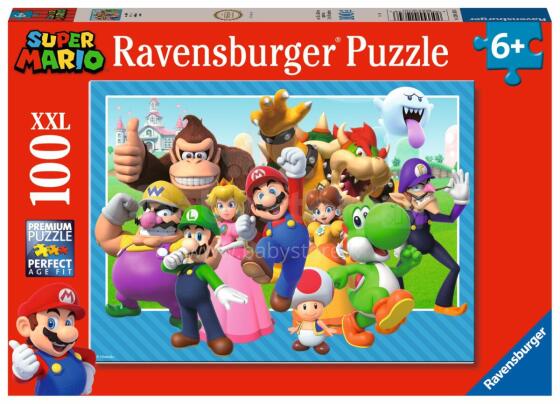 Ravensburger Puzzle 100 pc Super Mario Team