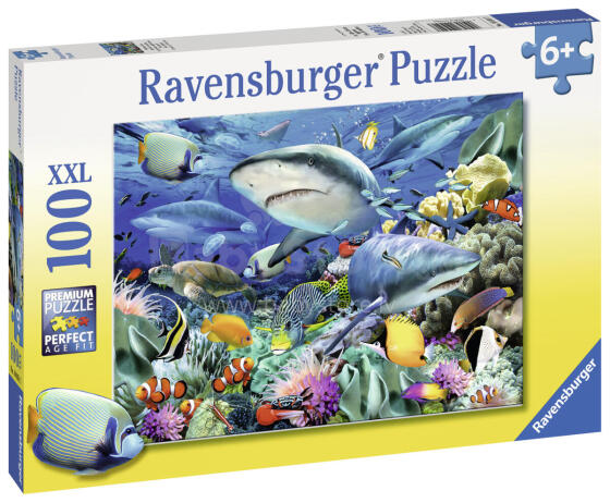 Пазл Ravensburger 100 деталей "Риф акул"