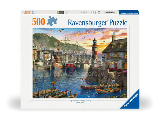 Ravensburger Puzzle 500 pc Sunrise in the Harbor