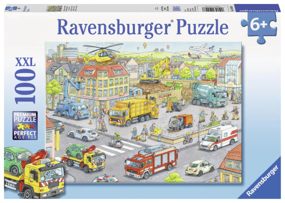 Пазл Ravensburger 100 деталей Транспорт в городе