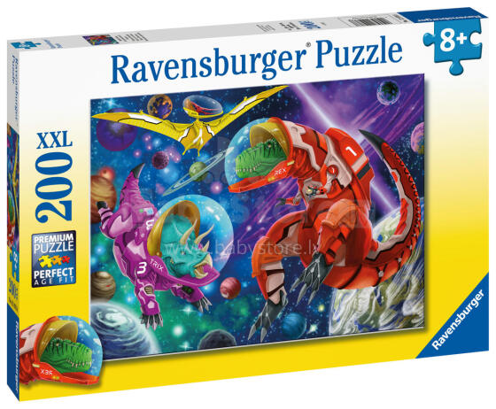 Ravensburger Puzzle 200 pc Space Dinosaurs 