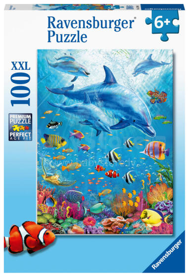 Ravensburger Puzzle 100 pc Pod of Dolphins
