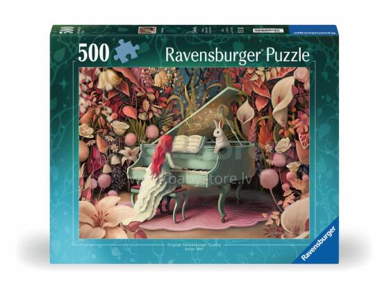 Ravensburger Puzzle 500 pc Rabbit on a Piano